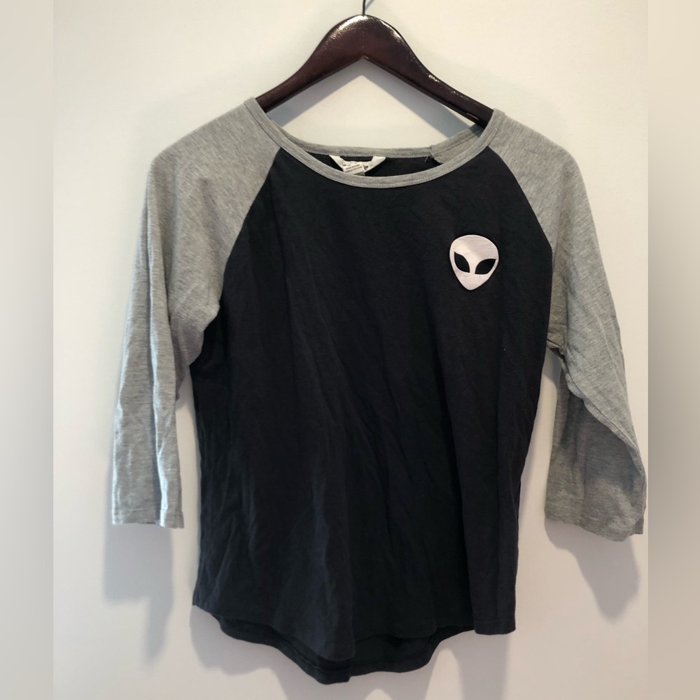 Alien Graphic Baseball Shirt